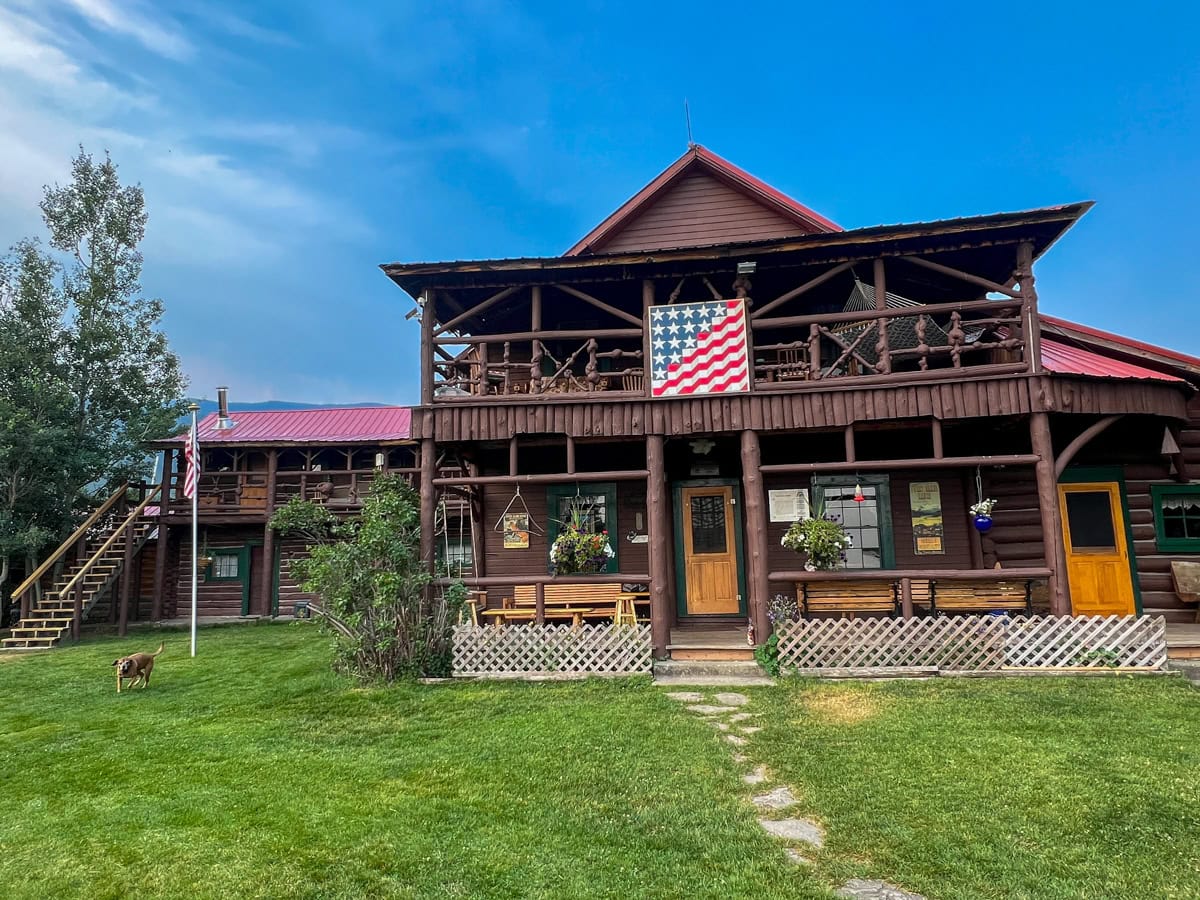 Main house at Sweet Grass Ranch