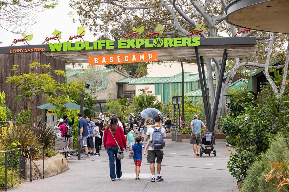 Family with kids at Wildlife Explorers Basecamp