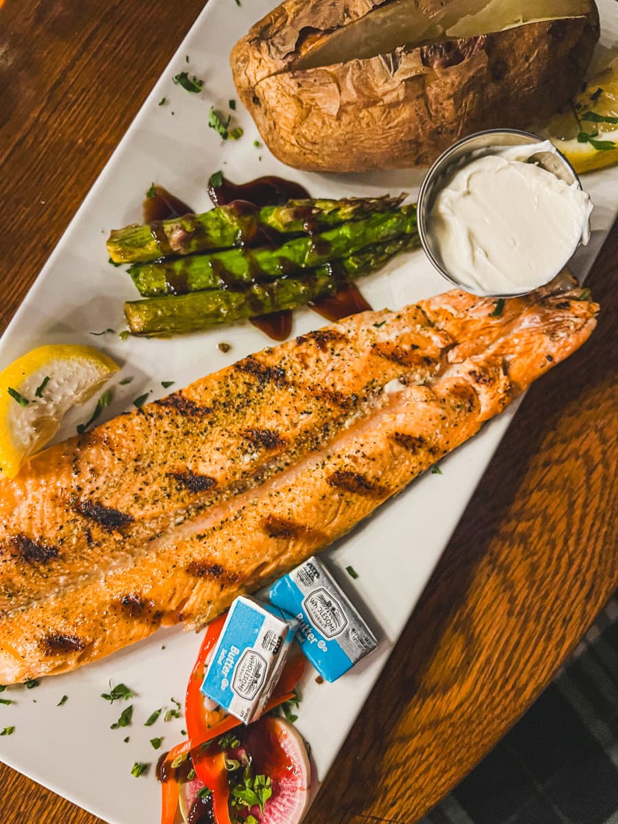 Rainbow Trout at The Grand Hotel Restaurant in Big Timber