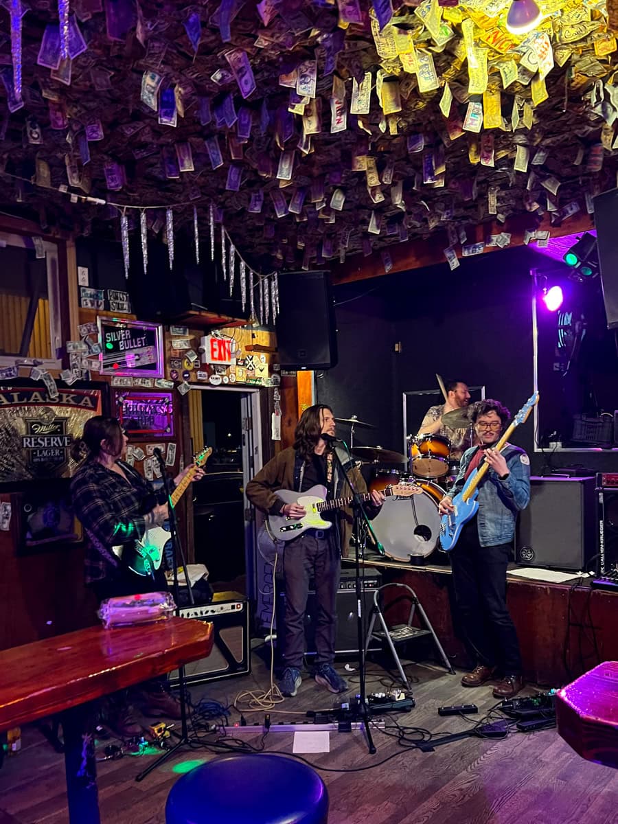 Local band performing at Yukon Bar in Seward, Alaska