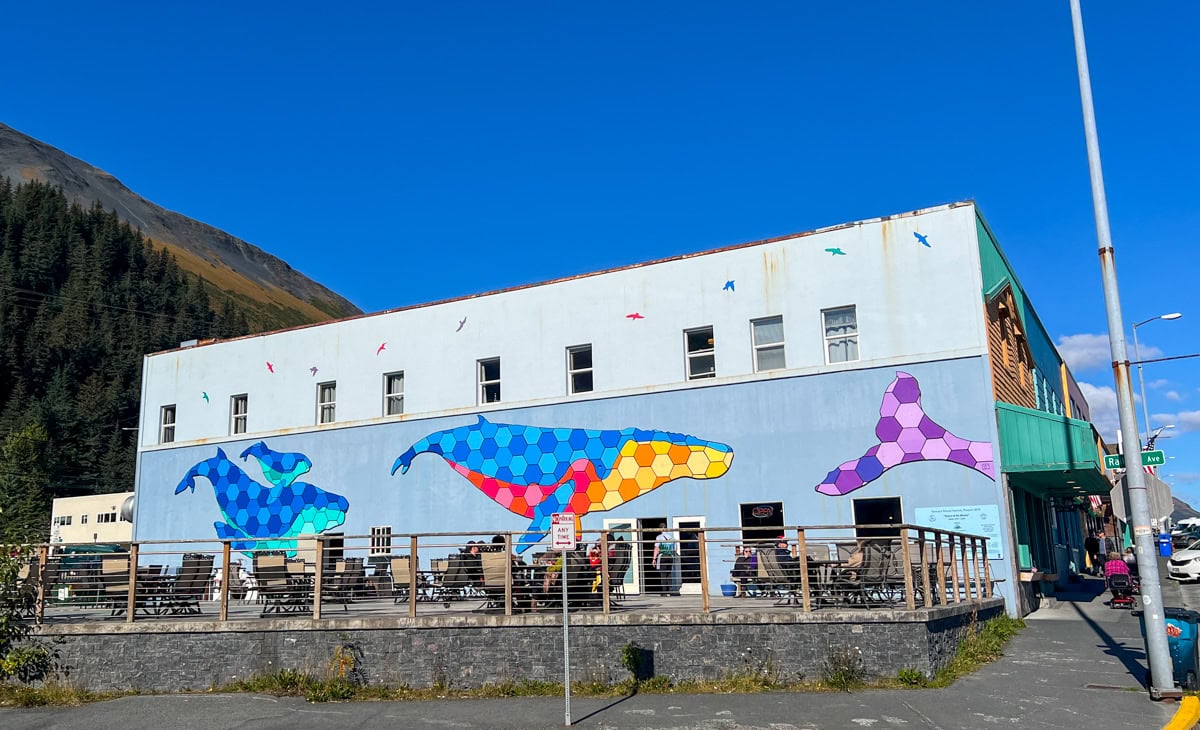 Whale Redux Mural by Jay Leslie in the Mural Capital of Alaska