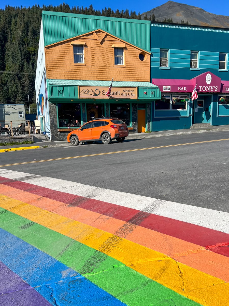 Colorful downtown Seward