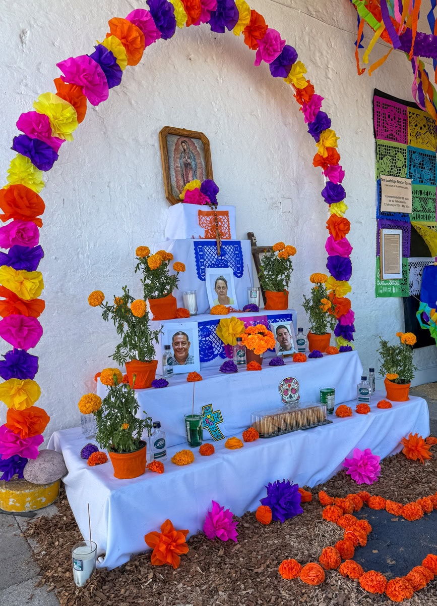 An ofrenda, an offering or altar, in Puerto Vallarta