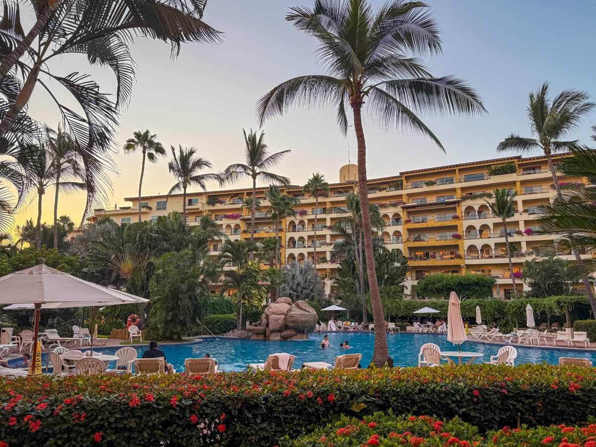 Pool with waterfall at Velas Vallarta 