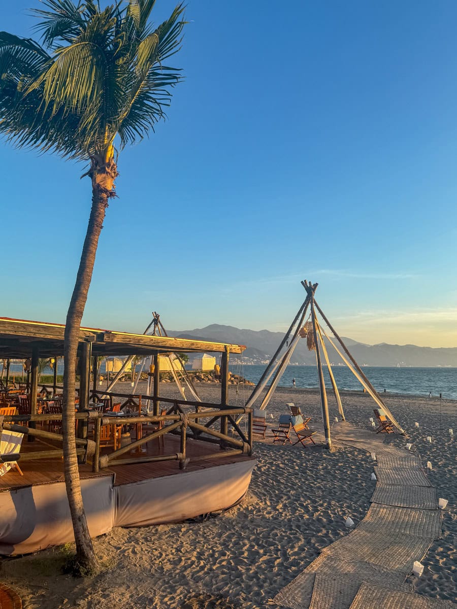 La Ribera Restaurant and private beach dining at Velas Vallart