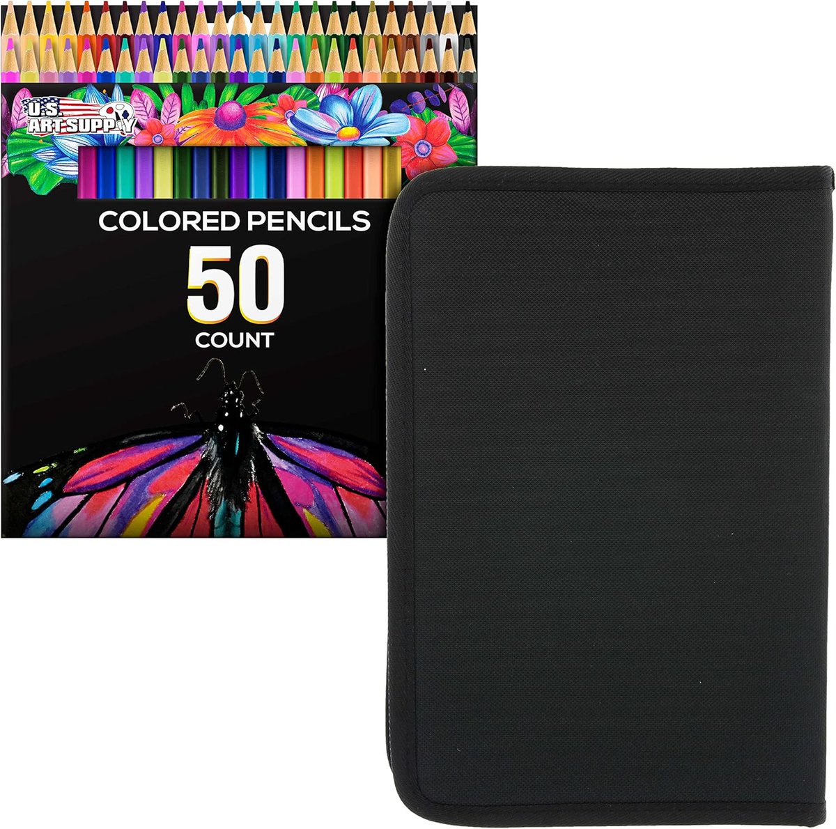 U.S. Art Supply 50-Piece Colored Pencil Set