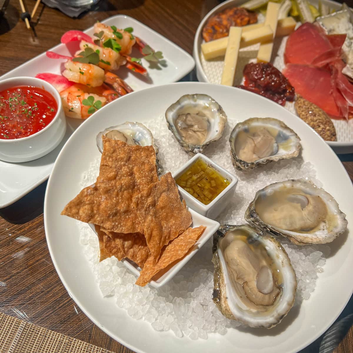 Appetizers at The Umstead Bar & Café 