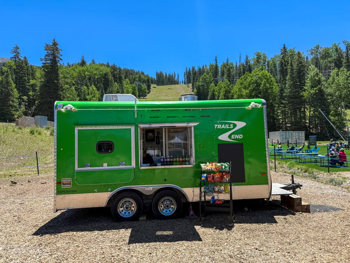 Snack truck at Snowbowl's Base Area