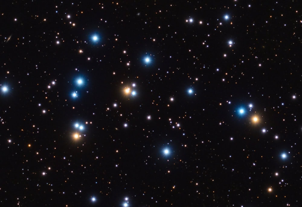 Star cluster in nighttime sky