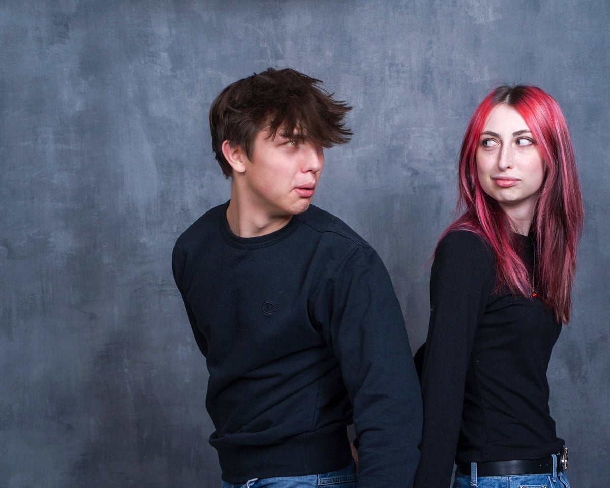 Awkward sibling photo