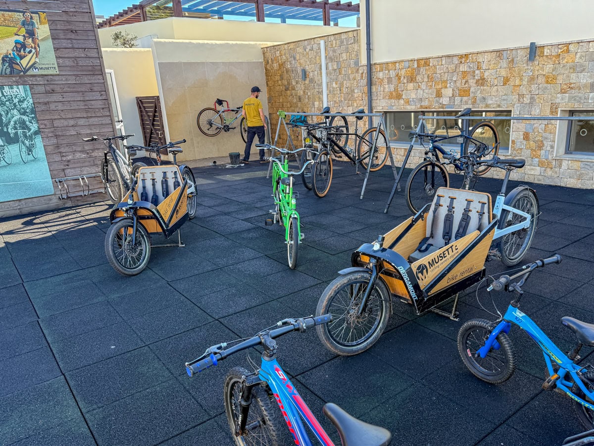 Martinhal Bike Station with bicycle rentals for kids and adults