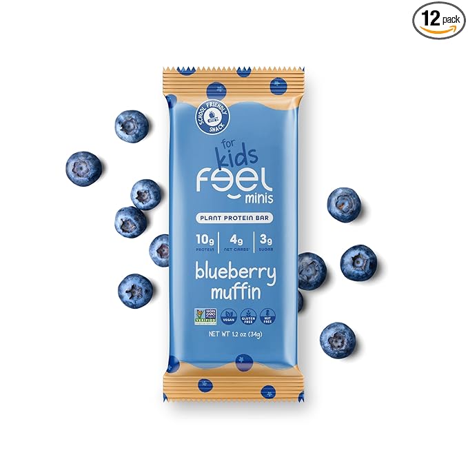 Feel Bar Minis - Blueberry Muffin, a protein-packed snack for kids