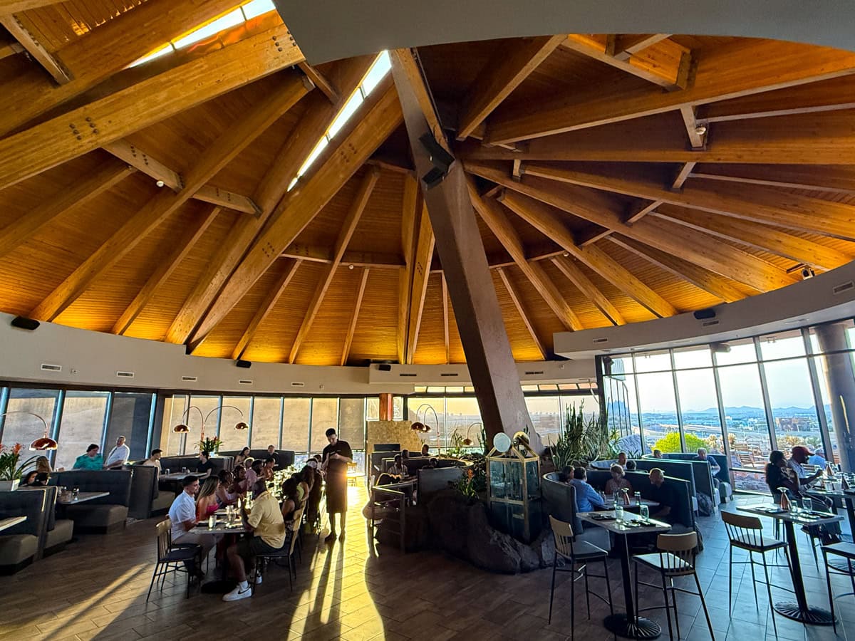 Top of the Rock, a favorite dining spot in Tempe for stunning views of the Valley of the Sun