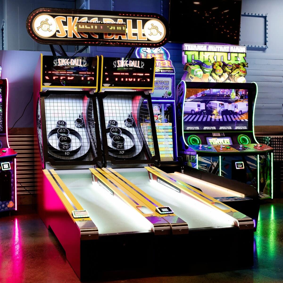 Skee-Ball at The Fair on 4 at the Mall of America