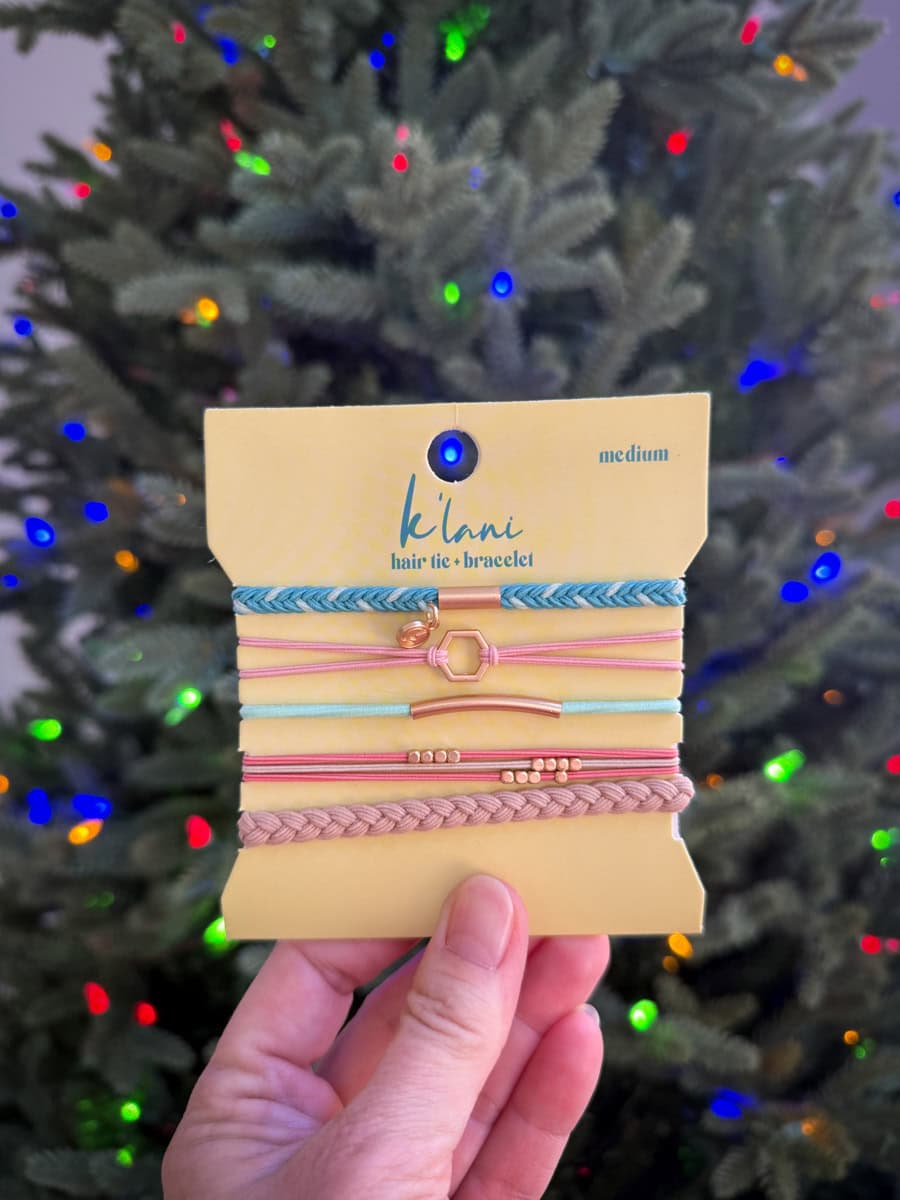 K'Lani Hair Tie Bracelets for fashionable travelers