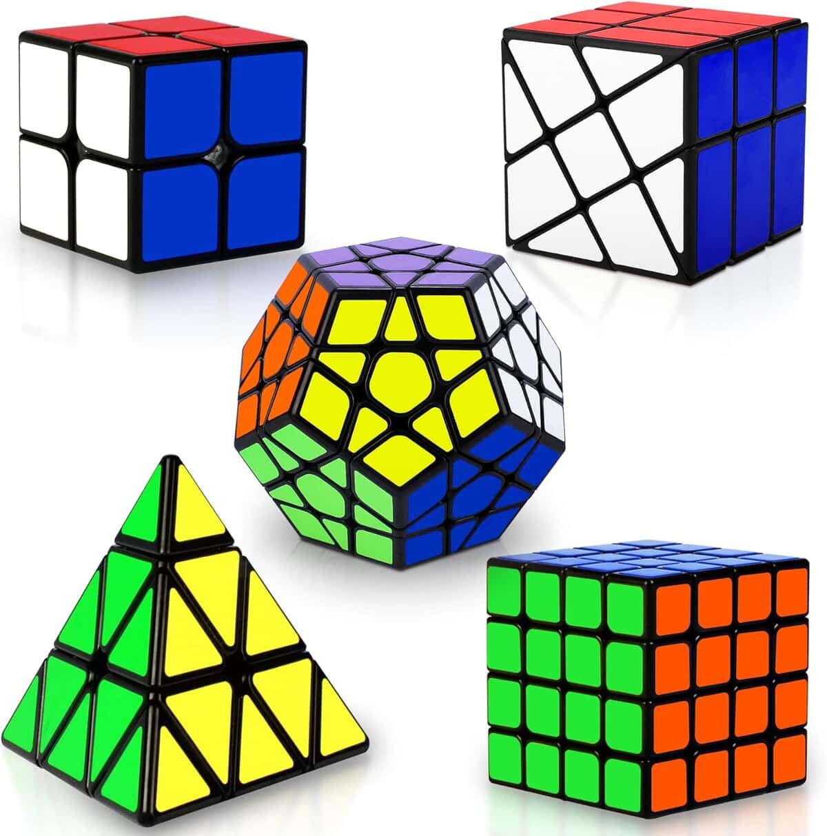 Speed Cube Set, Pack of 5