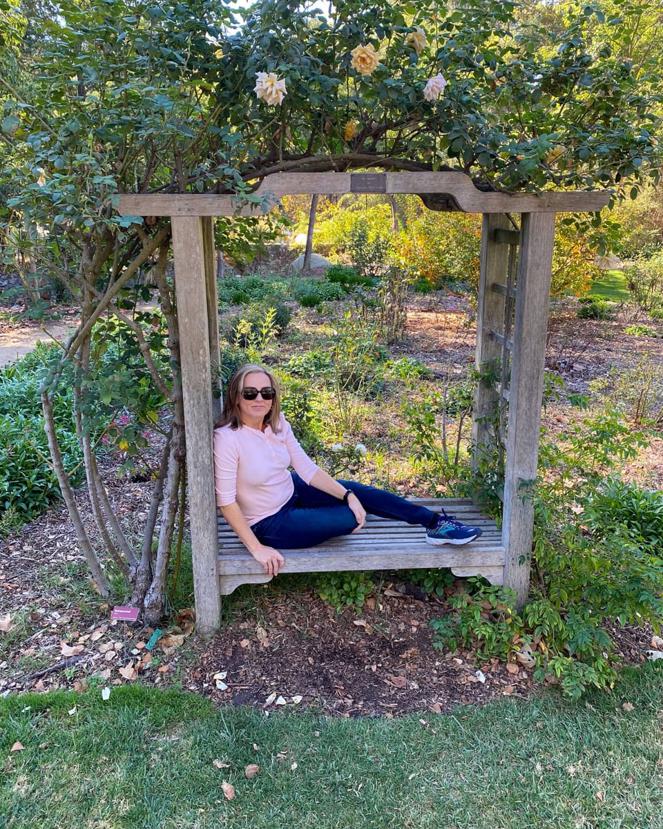 Colleen Travels Between at Huntington Botanic Garden in Los Angeles, California