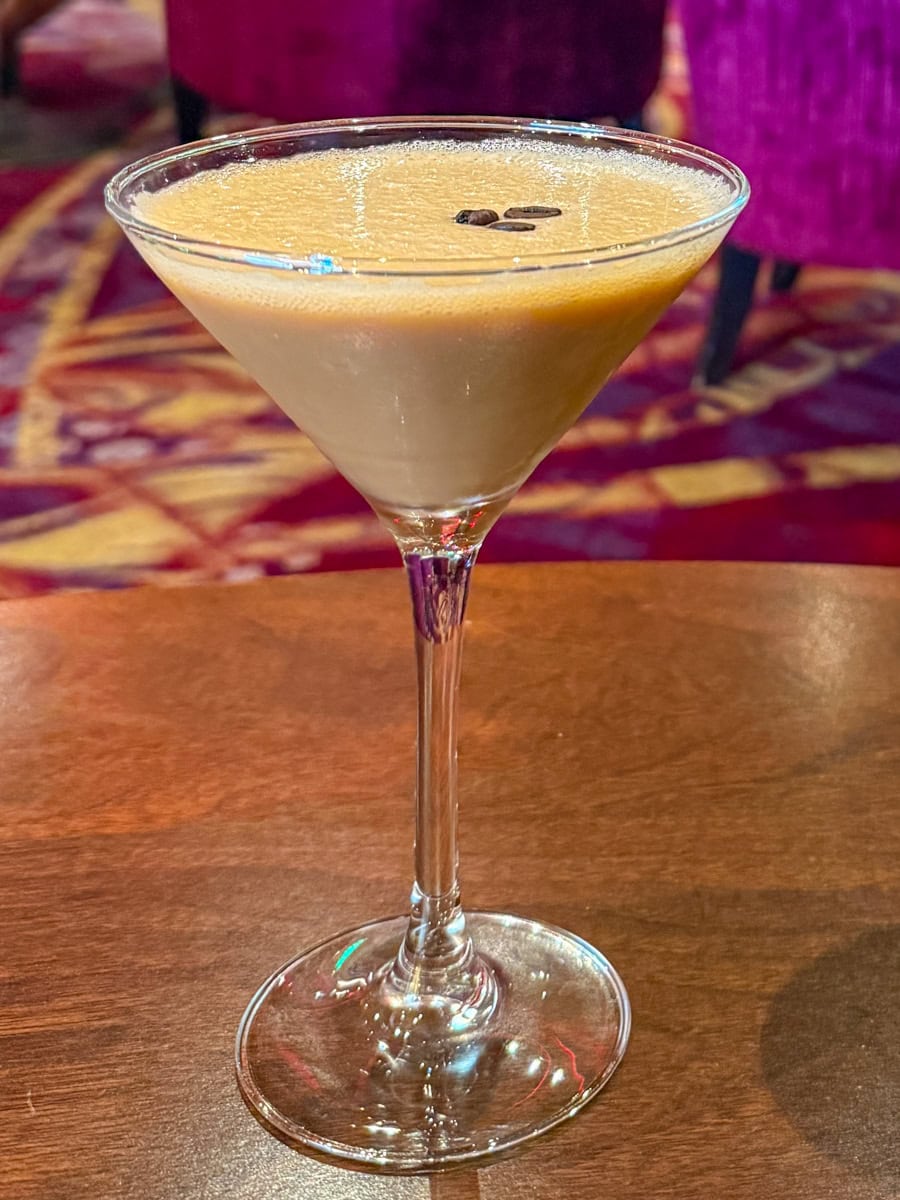 Espresso No-Tini, one of Royal Caribbean's best mocktails