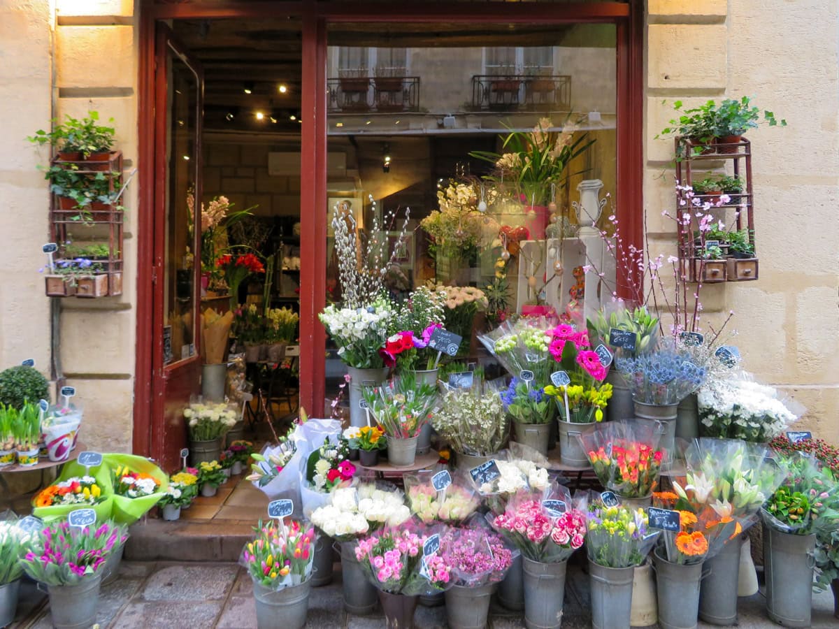 Flower stand in Montpellier, France