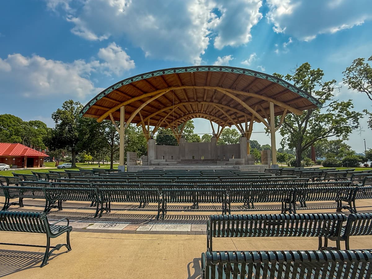Riverside Park Bandshell in La Crosse, WI