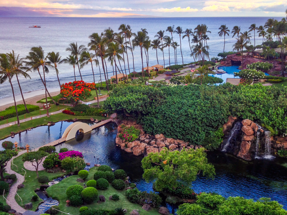 Lagoon, beach, and pools at Hyatt Regency Maui