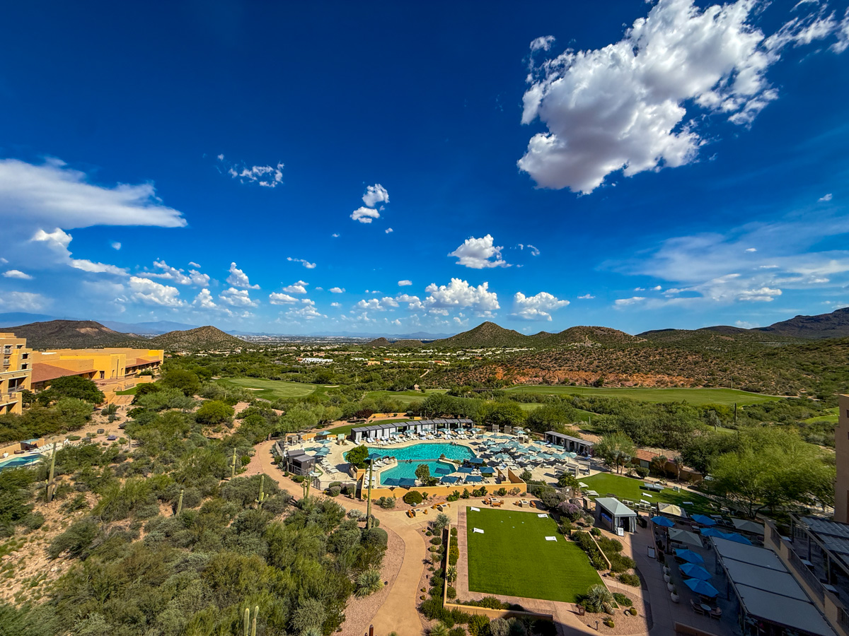 Multi-level pool centerpiece at JW Marriott Starr Pass Tucson