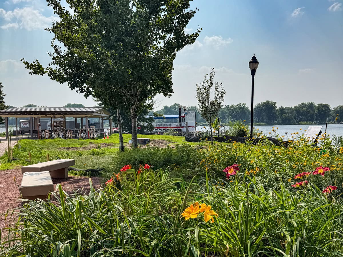 Riverside Park, along the Mississippi River