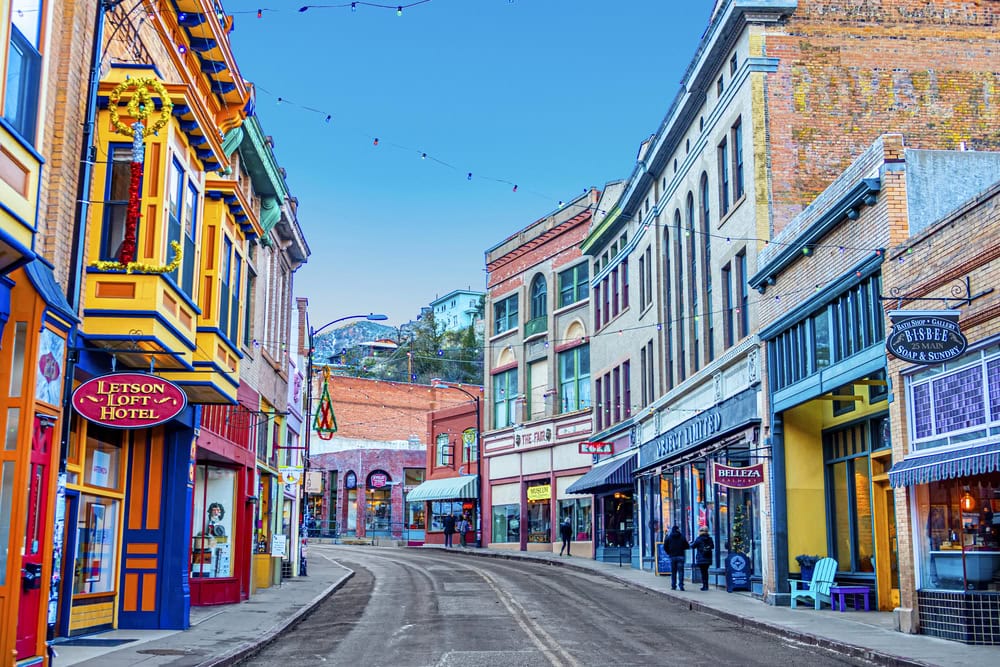Downtown Bisbee near the Mexican border in Arizona