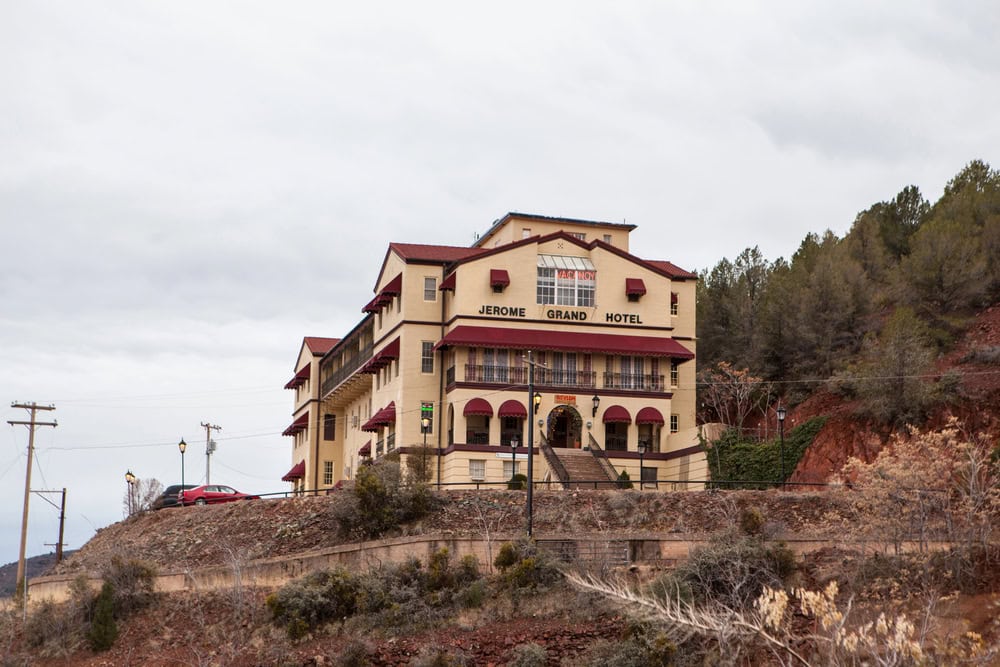 Jerome Grand Hotel on Cleopatra Hill in Jerome, Arizona